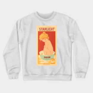 STARLIGHT SAVON by Belgian Artist Henri Meunier 1900 from Les Maitre de L'Affiches Series Crewneck Sweatshirt